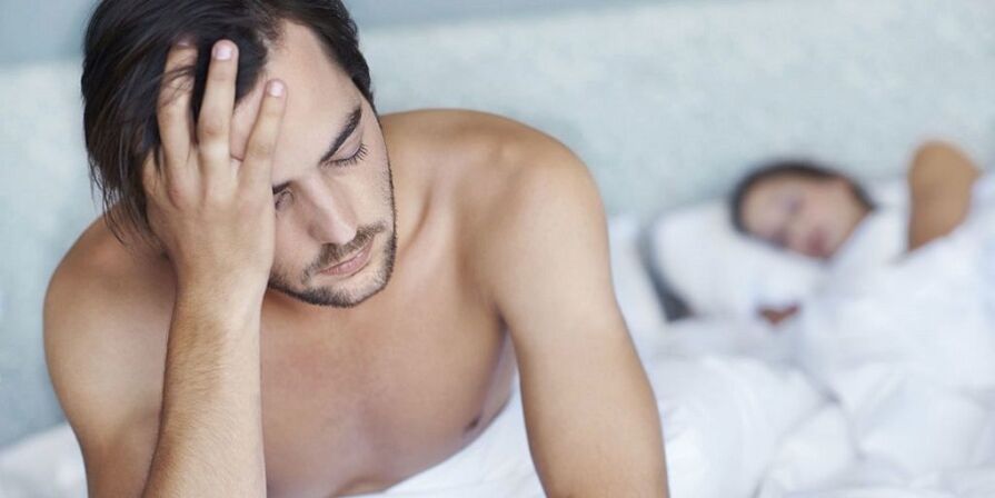 diminuição da atividade sexual em homens com prostatite